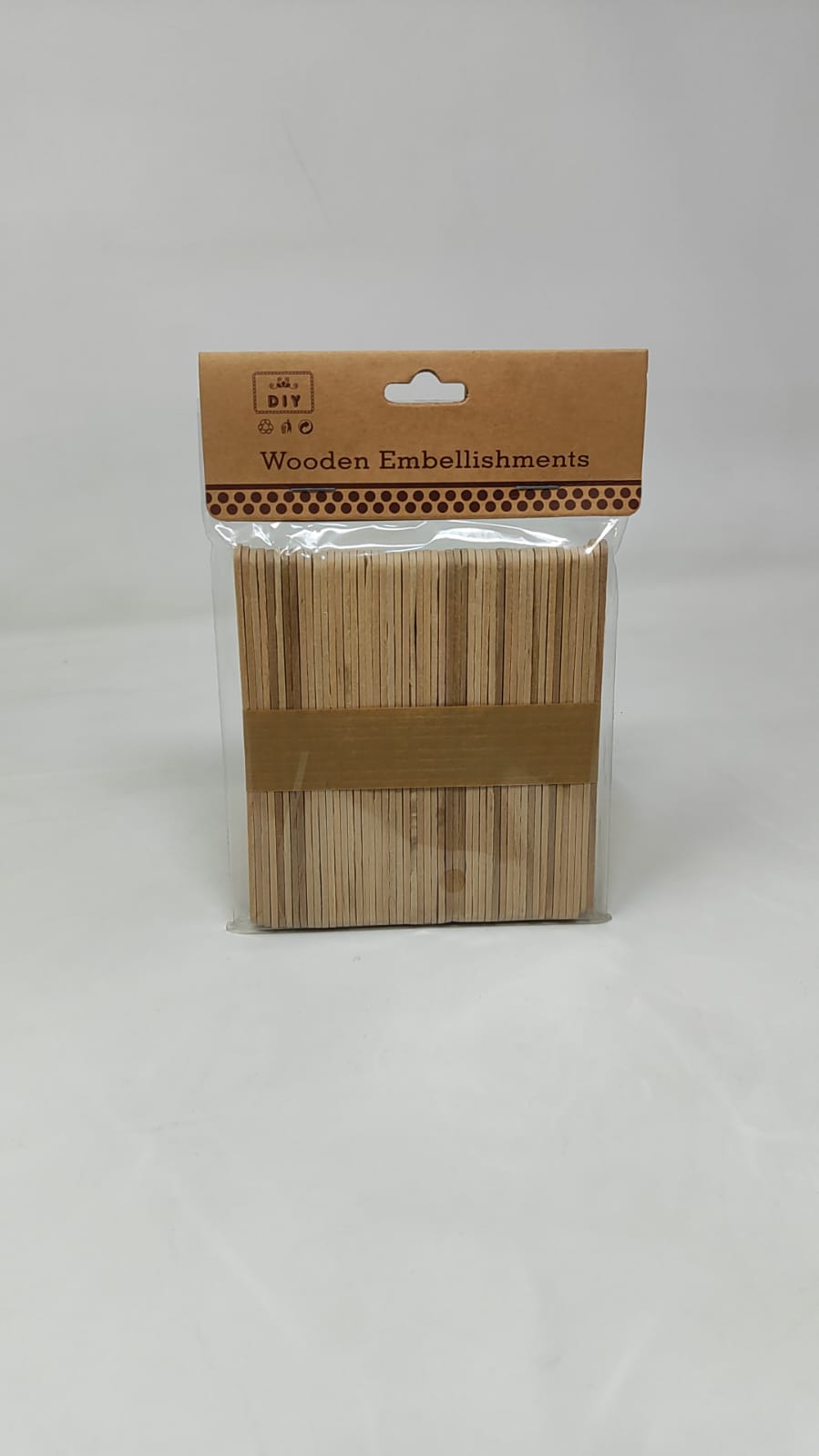 Natural Wooden Ice Cream Popsicle Sticks 18cm size for DIY