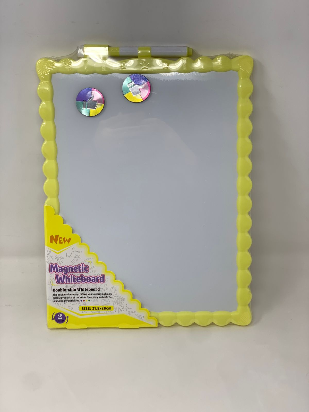 Magnetic Whiteboard With Marker color option