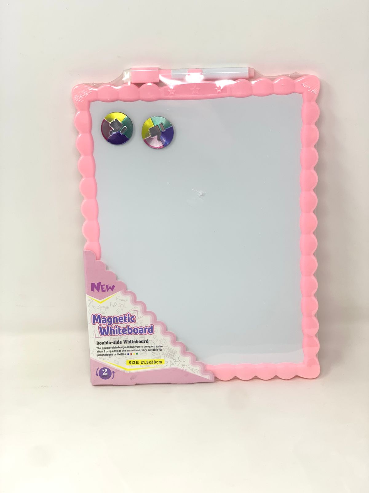 Magnetic Whiteboard With Marker color option