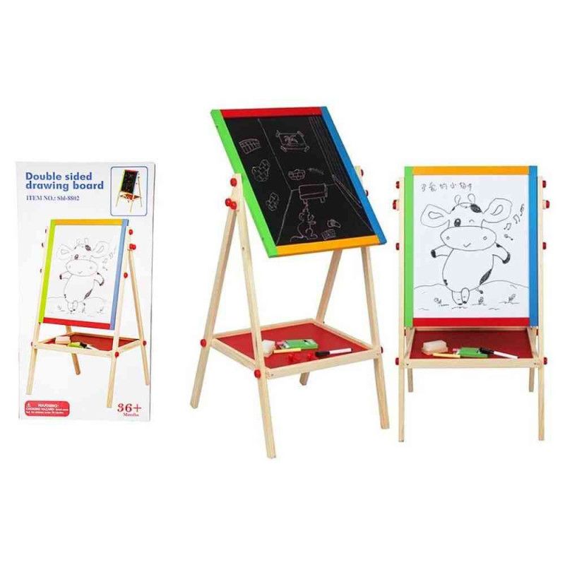 لوحة رسم للأطفال، لوحة رسم مغناطيسية مزدوجة الجوانب