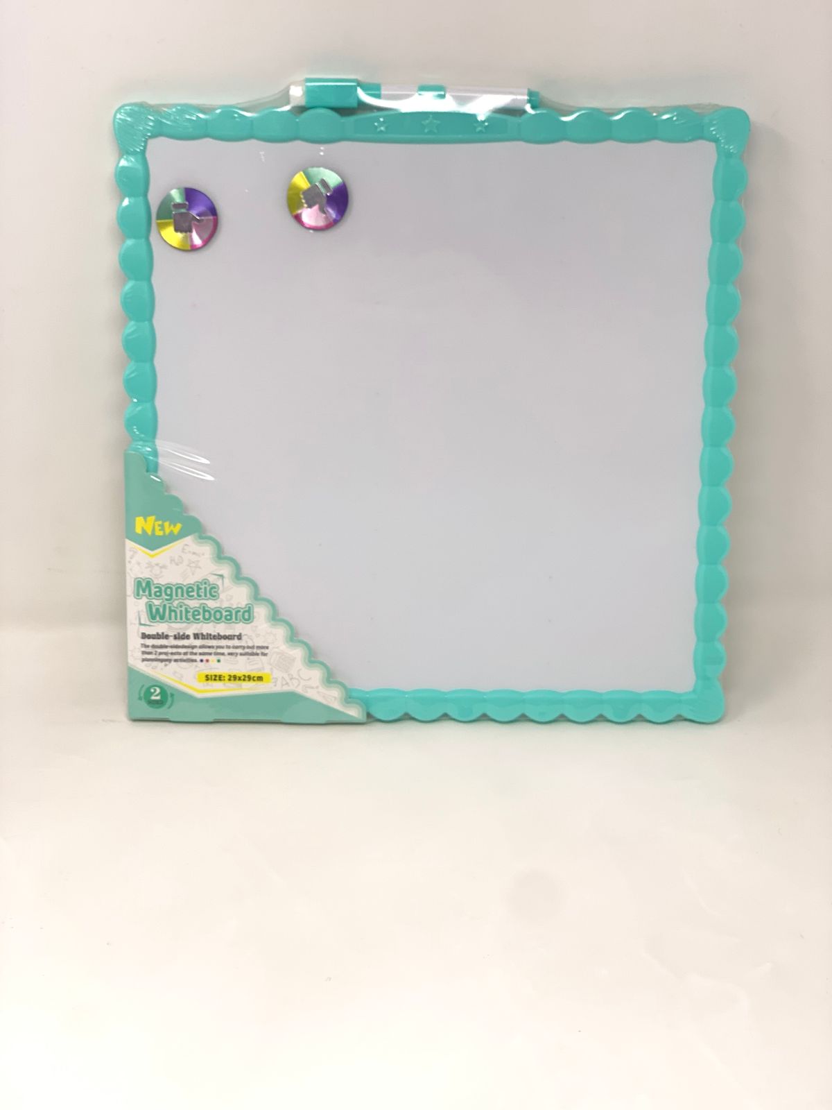Plastic frame whiteboard 29*29 cm color option
