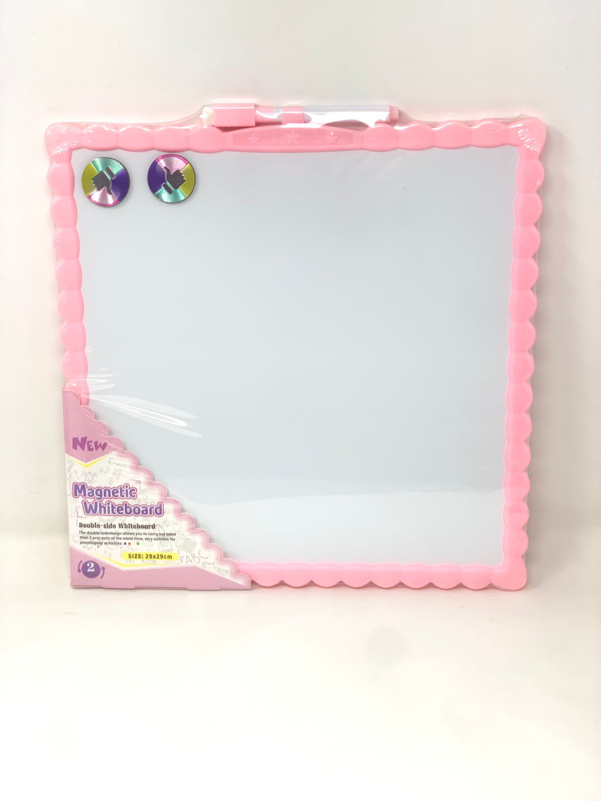 Plastic frame whiteboard 29*29 cm color option