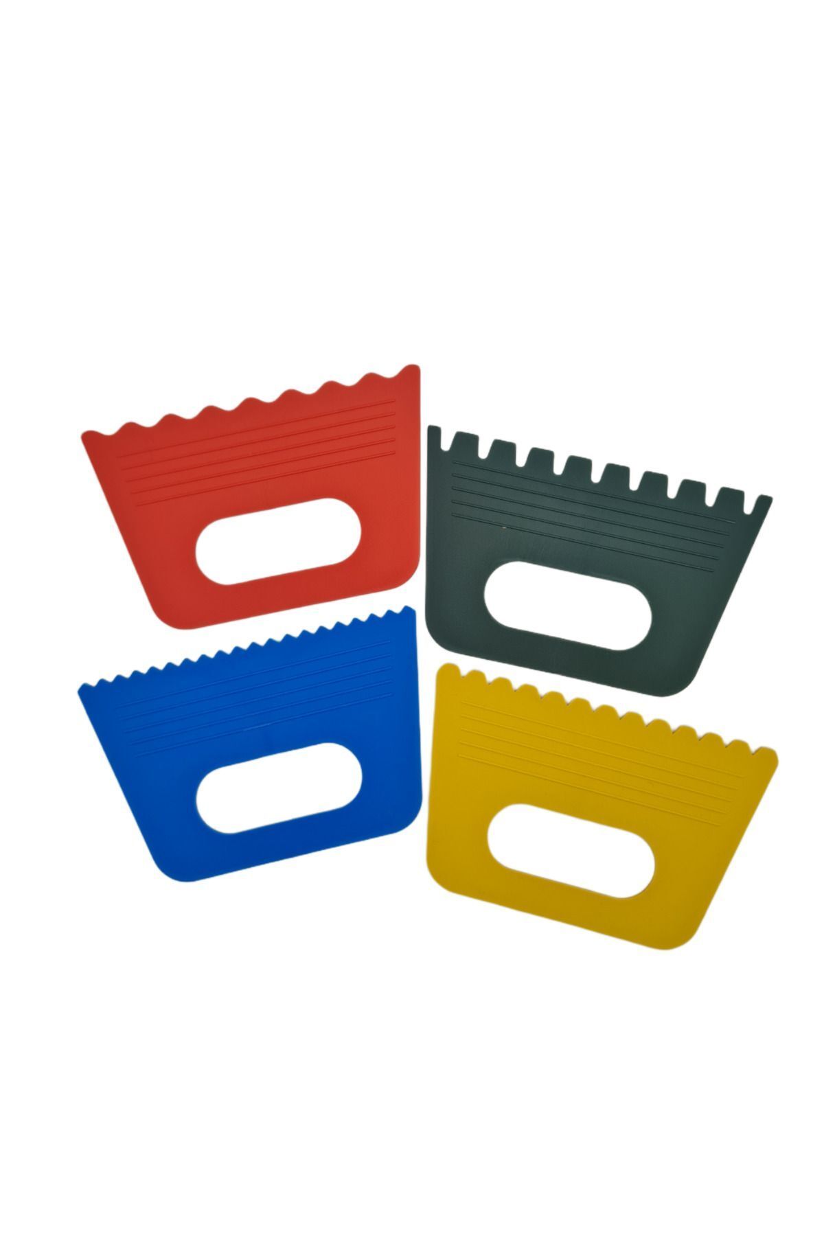 4 Pieces Colorful Plastic Scraper Tools