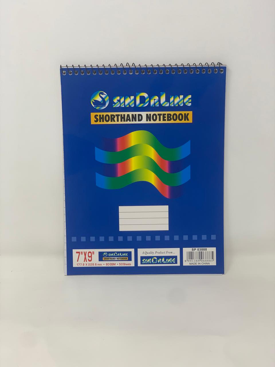 Notebook 50 pages (sinarlaine- 7*9 inch) color option