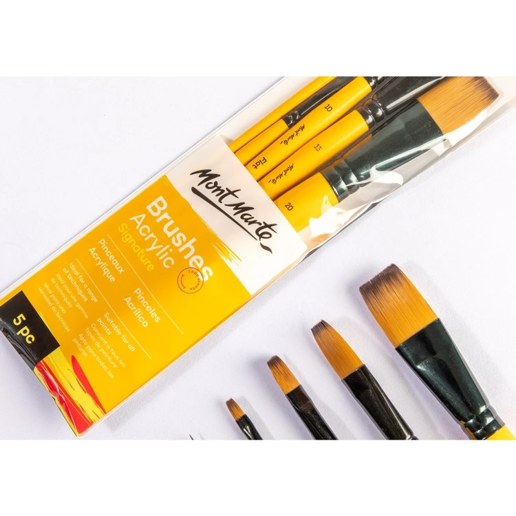 Mont Marte Gallery Series Brush Set Acrylic 4pc