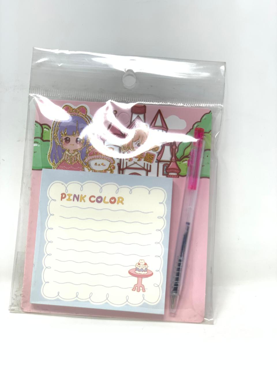 Sticker set with pen