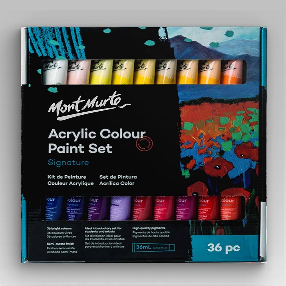 Acrylic Colour Paint Set Signature 36pc x 36ml