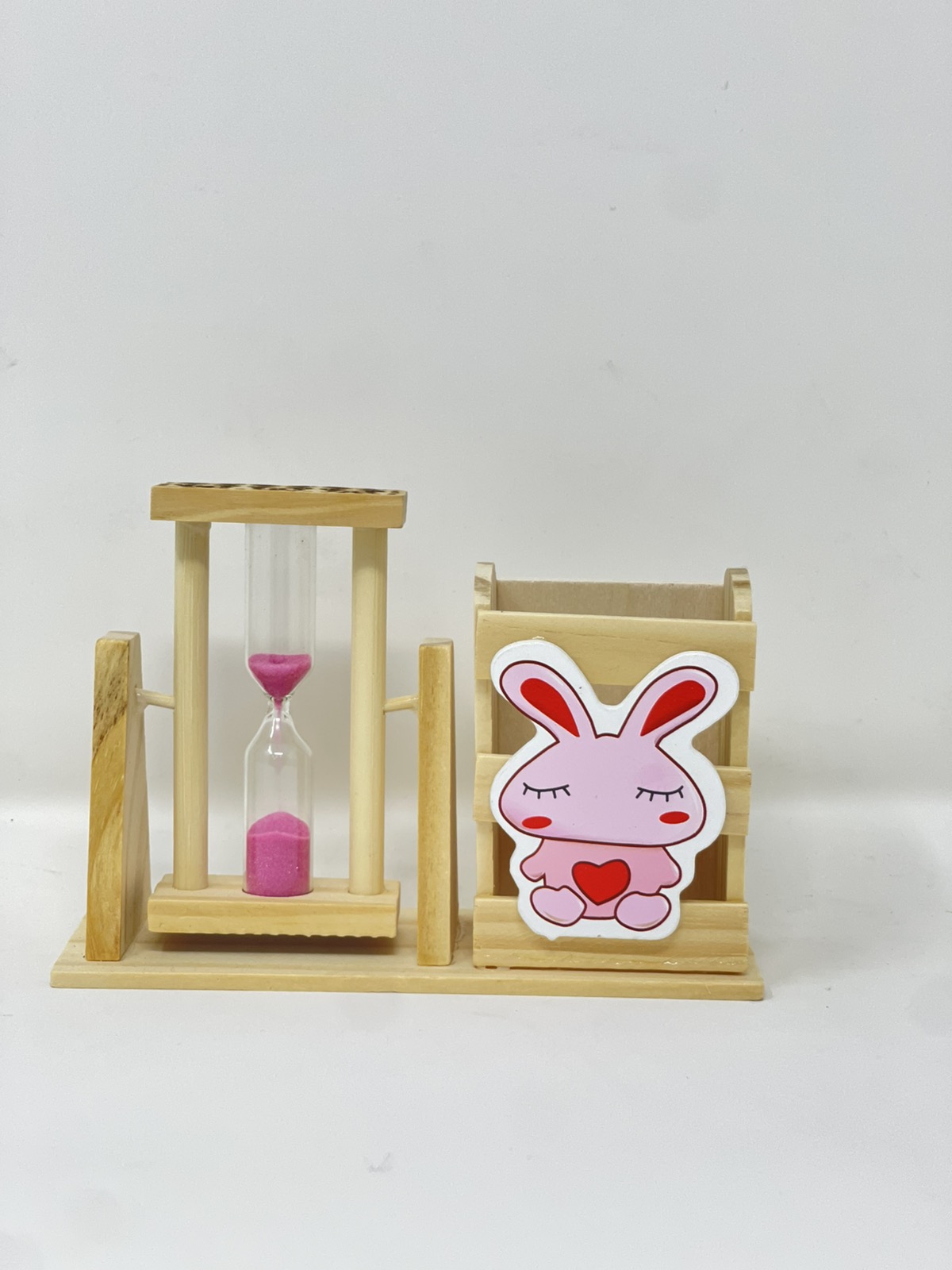 Wooden Pen Stand with Timer color option