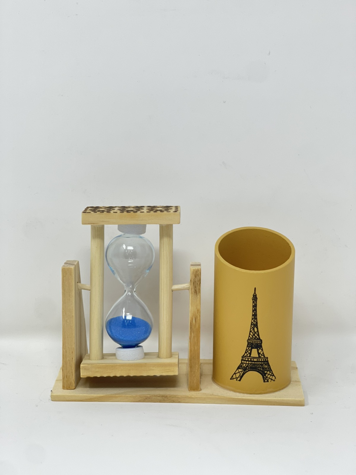 Wooden Pen Stand with Timer color option