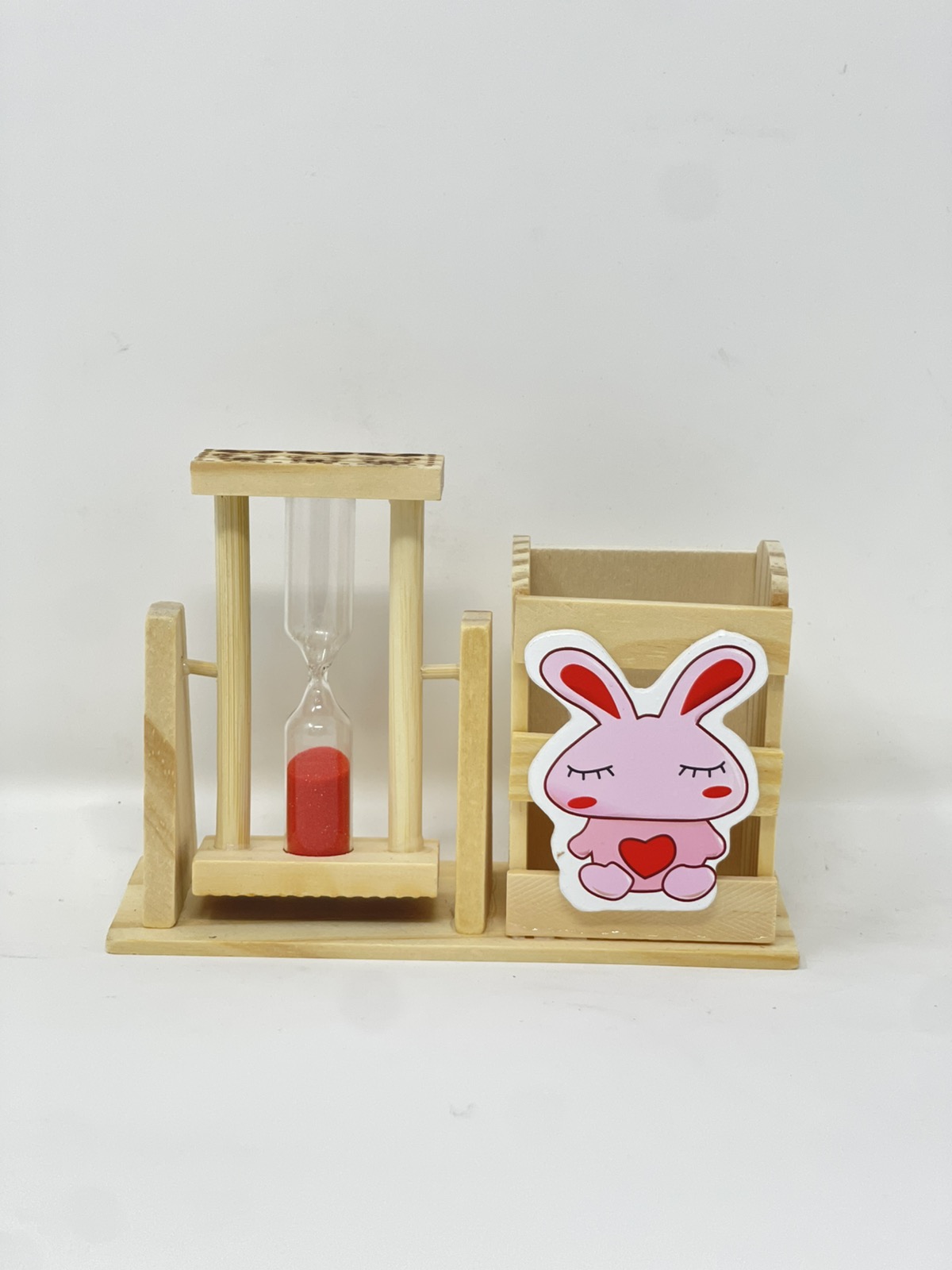 Wooden Pen Stand with Timer color option