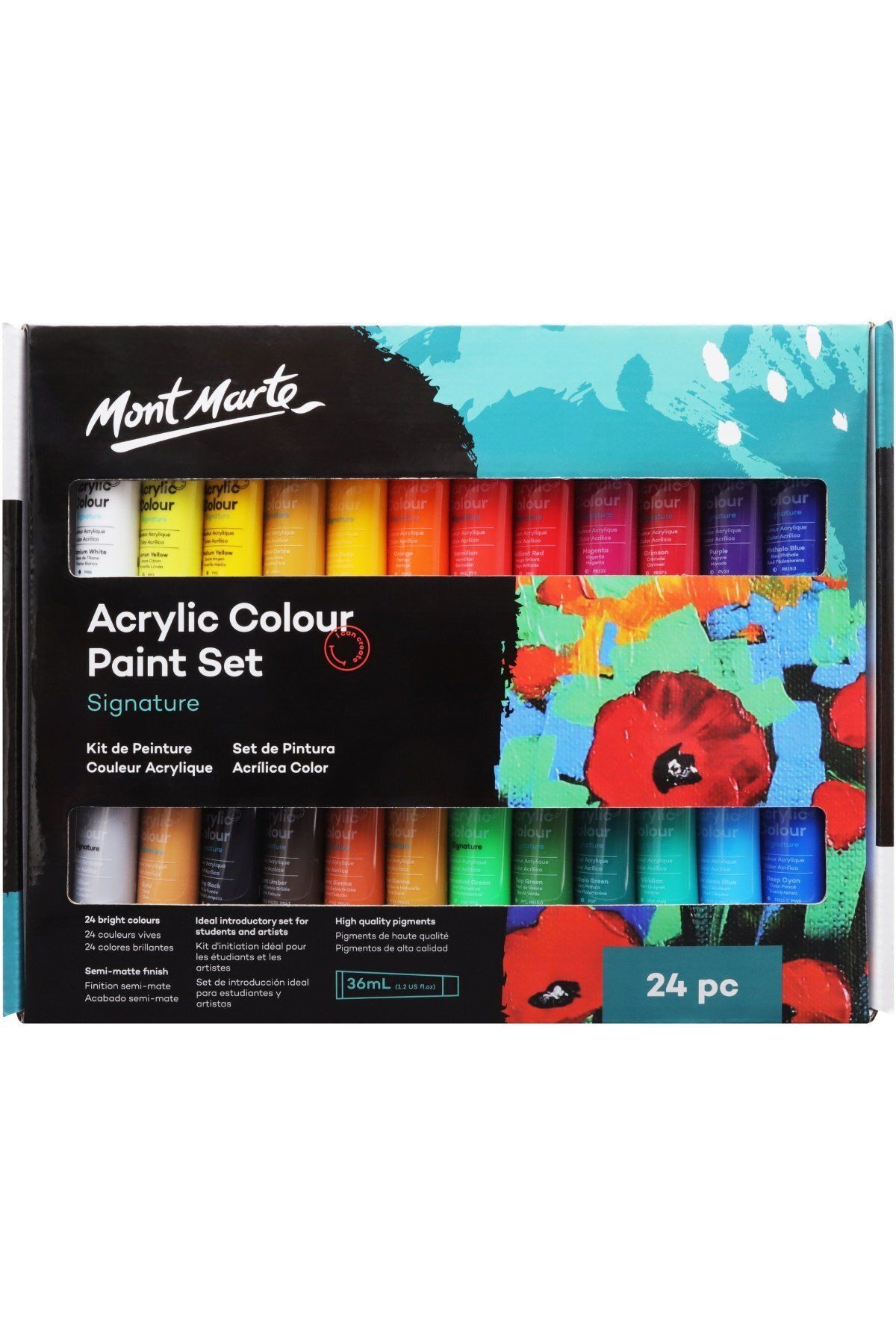 Acrylic Colour Paint Set Signature 24pc x 36ml