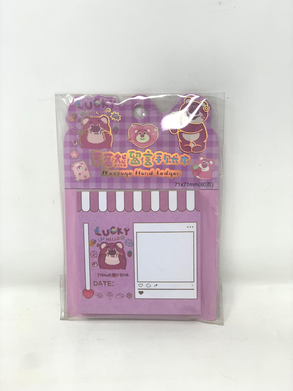 Little Mochi Message Notepad color option