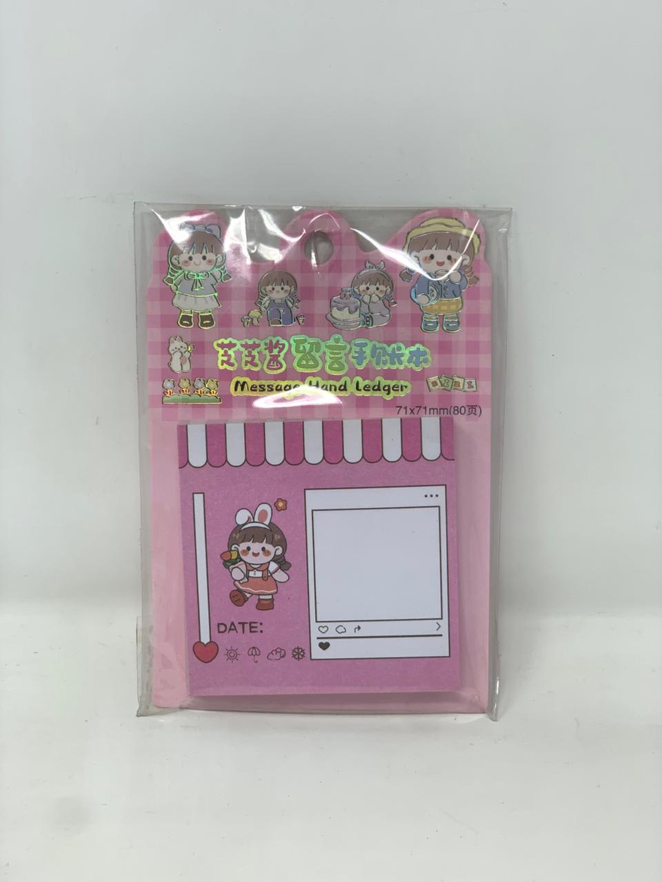 Little Mochi Message Notepad color option