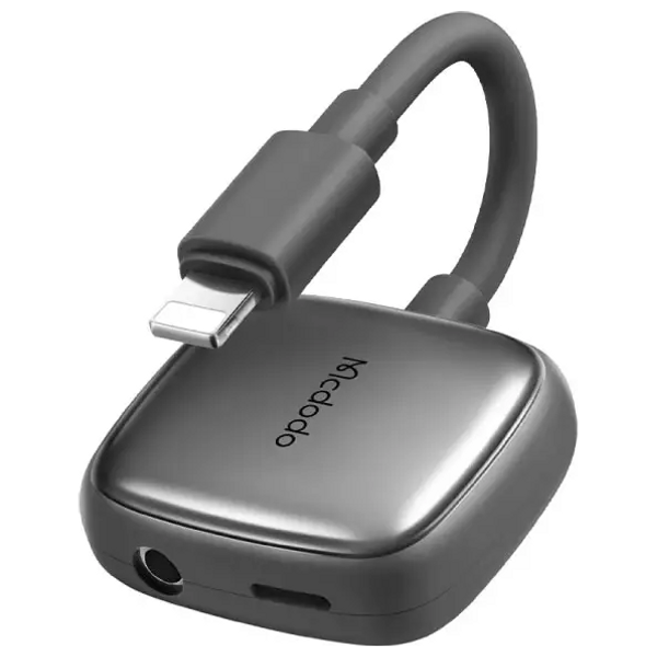 Mcdodo LTG to LTG and DC3.5 Cable 11cm - Grey