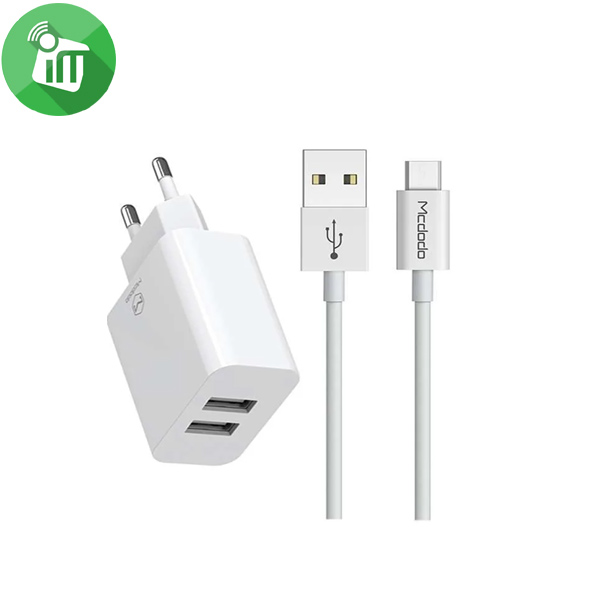 كابل شحن مايكرو USB من Mcdodo متر، أبيض image 1