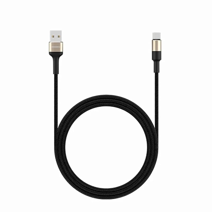 کێبڵی ڕۆکڕۆز ئەکاسیا USB-A بۆ جۆری C شەحنکردنەوەی خێرا 2.4A 1M
