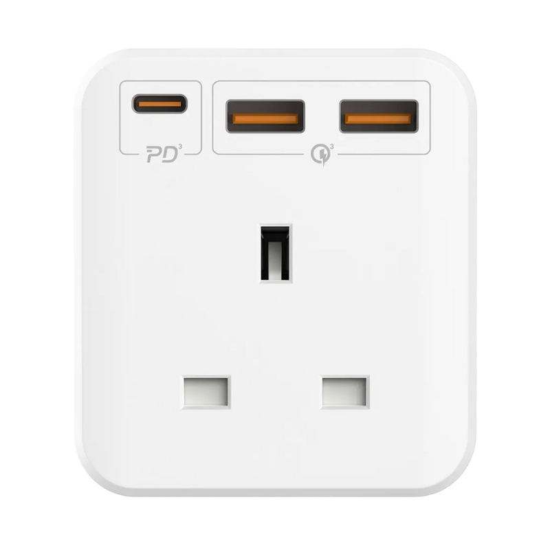 Momax ONEPLUG 3-Outlet Cube Extension Socket With USB image 3