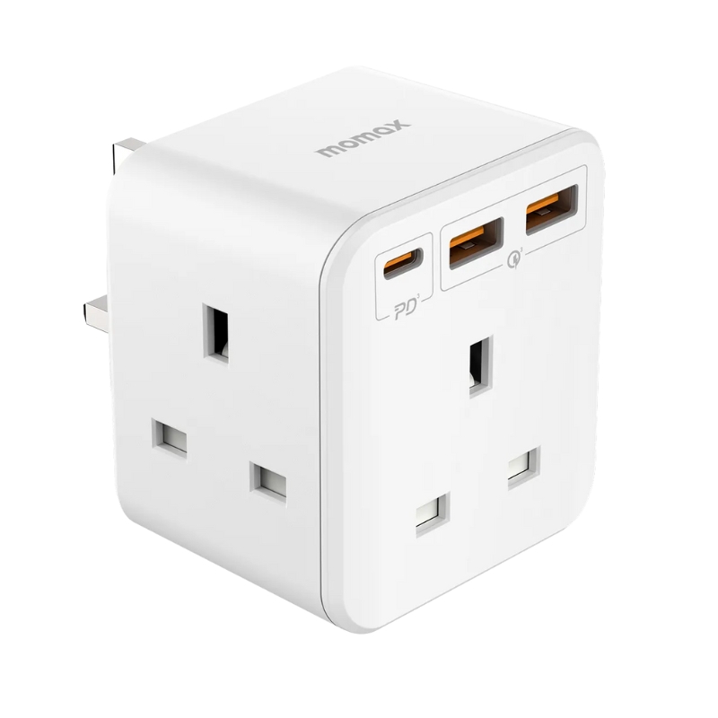 Momax ONEPLUG 3-Outlet Cube Extension Socket With USB color option