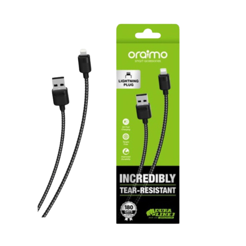 Oraimo Duraline3 OCD-L32 1Meter 2A Fast Lightning Data Cable