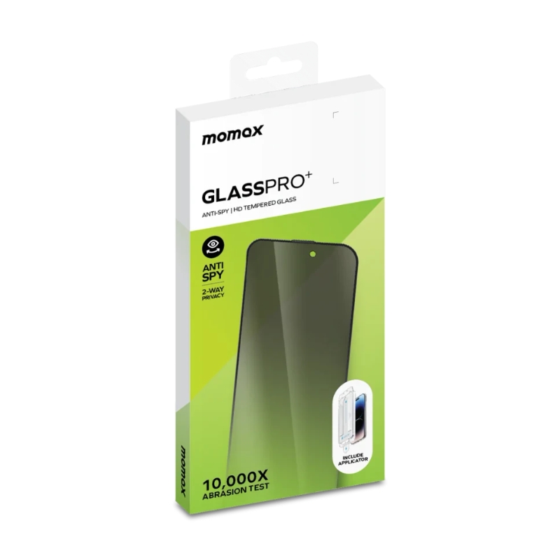 Momax iPhone15 Full Coverage HD Privacy Screen Protector Black