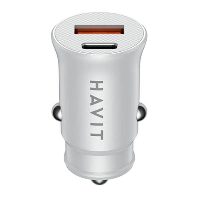 Havit Dual USB PD 20W Car Charger color option