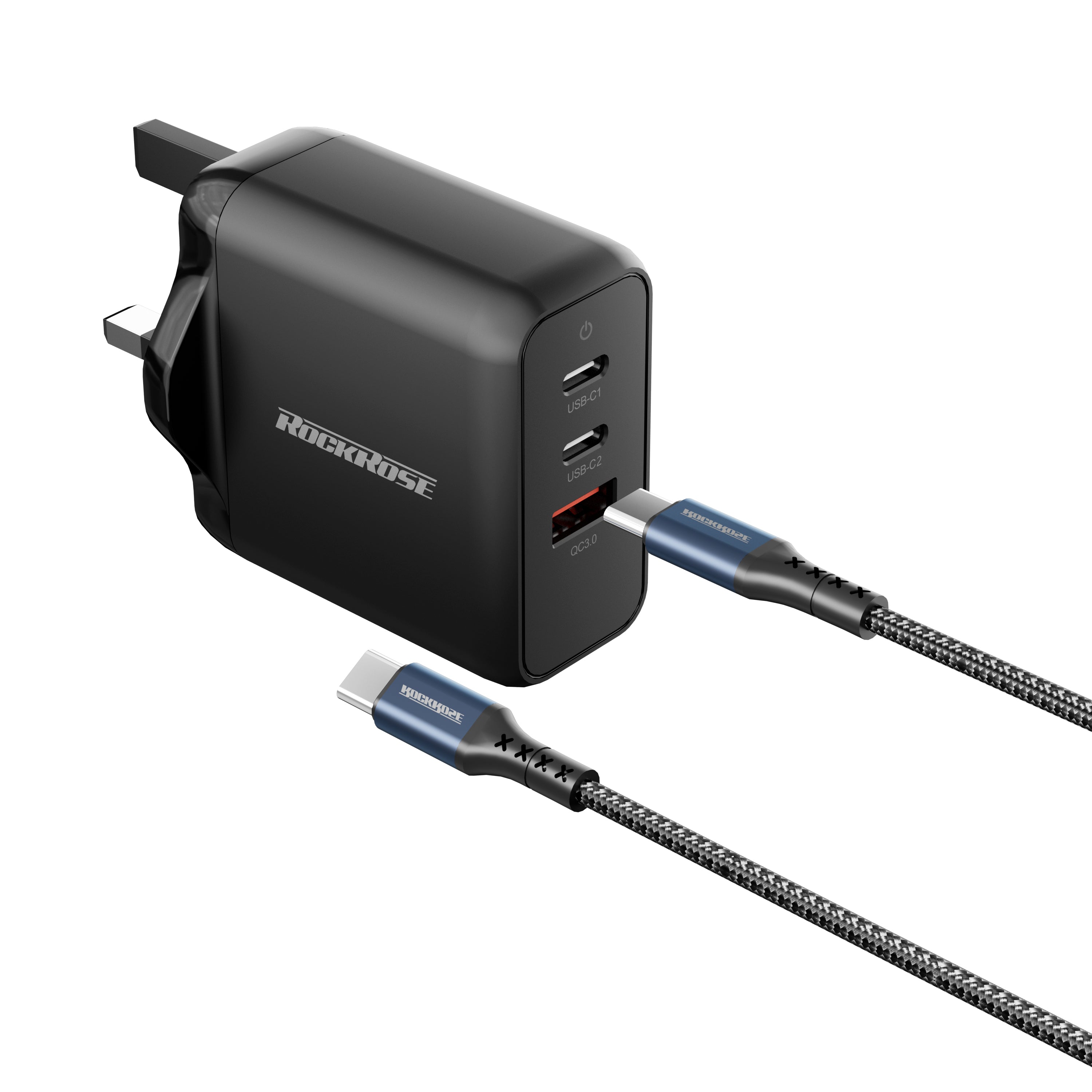 RockRose charge 65W PD with 1M C to C Cable
