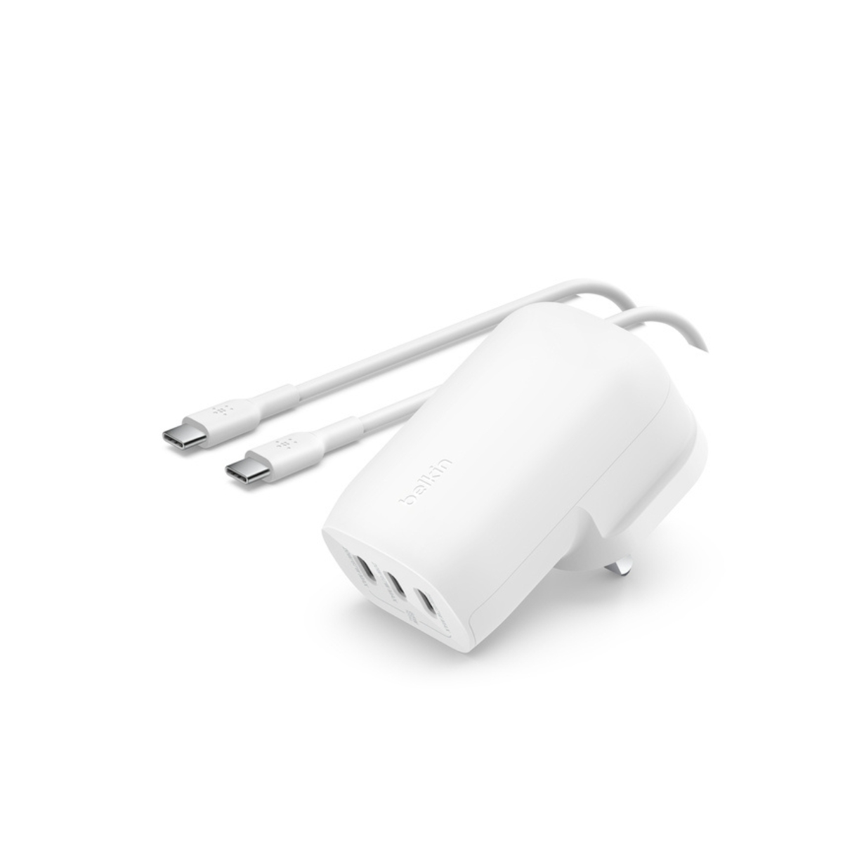 Belkin 67W 3-Port USB-C Wall Charger with PPS Technology and USB-C to USB-C Cable