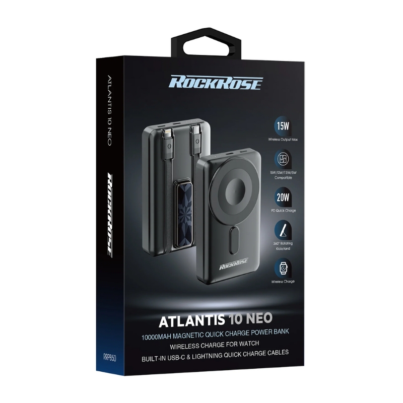 پاوەر بانکی مۆبایل ڕوکروز أطلانتس 10 نيو 10000 میلی ئەمپێر