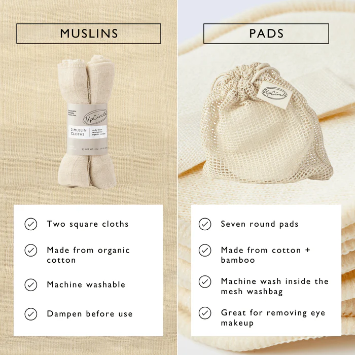 Cotton + Bamboo Makeup Remover Pads