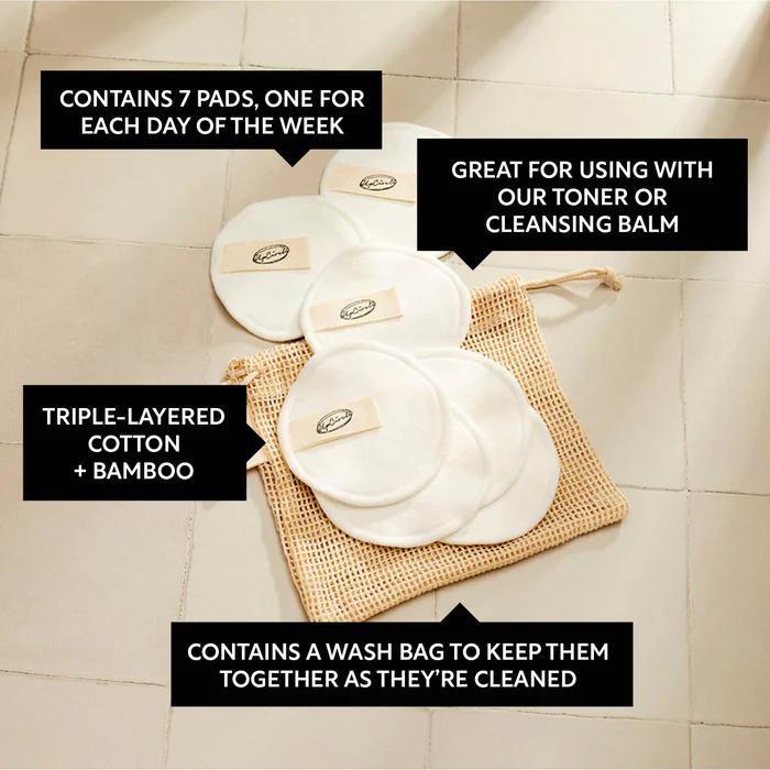Cotton + Bamboo Makeup Remover Pads