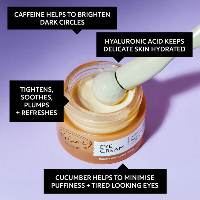 Eye Cream with Cucumber, Hyaluronic Acid + Coffee