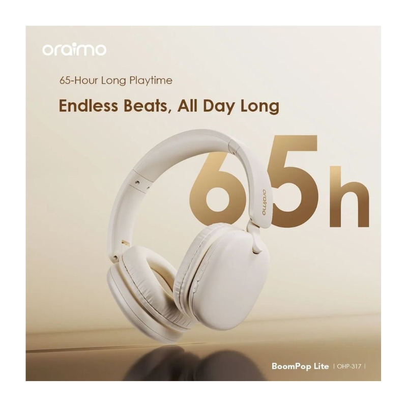 هێدفۆنی بێ وایەری Oraimo BoomPop Lite ENC Over Ear