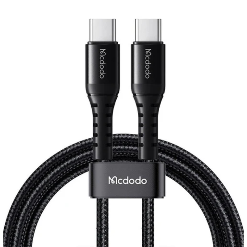 كابل بيانات Mcdodo USB-C إلى USB-C بقدرة 60 واط وطول 0.2 متر