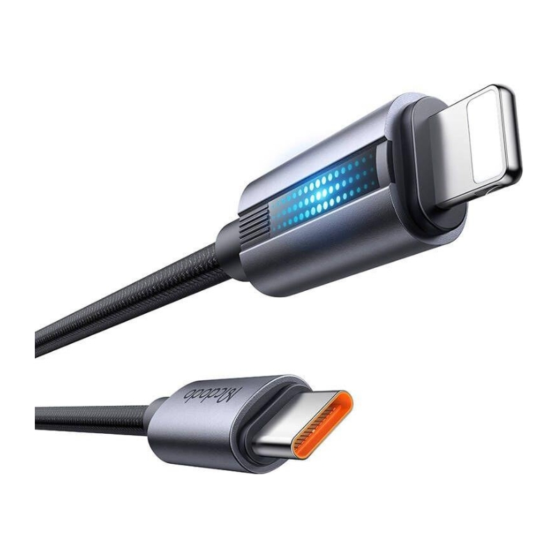 Mcdodo USB-C to Lightning cable with 36W flashing light 1.2m image 1