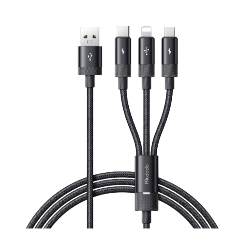Mcdodo 3in1 USB to USB-C / Lightning / Micro USB Cable 3.5A, 1.2m