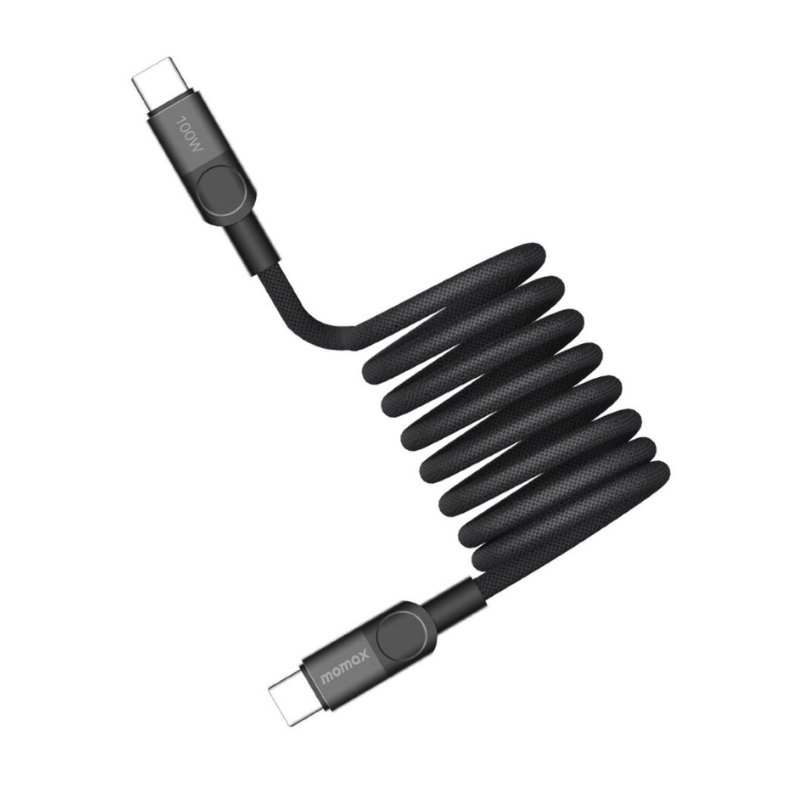 Momax MagLink Magnetic USB-C to USB-C Cable 240W, 2m (Black)