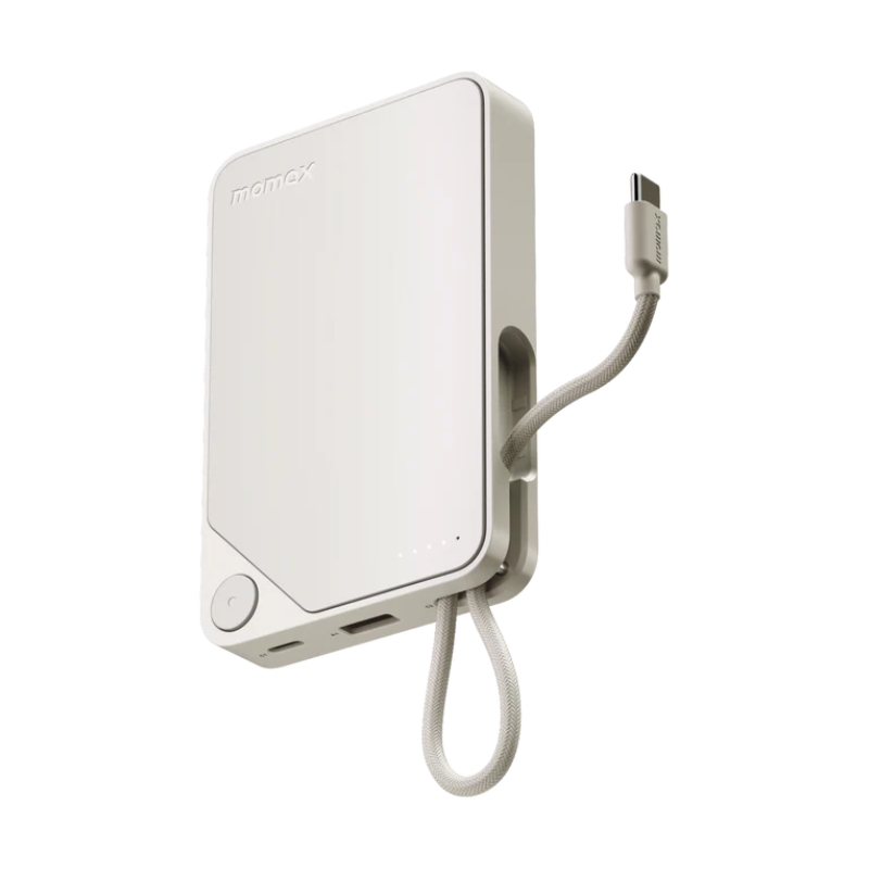 Momax PowerX 10000mAh Power Bank with Built-in USB-C Cable