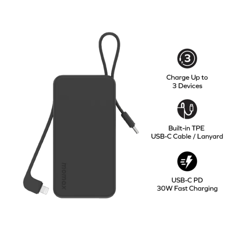 مۆماکس پاوەرڤیتال+ پاوەر بانکی 10000mAh لەگەڵ USB-C