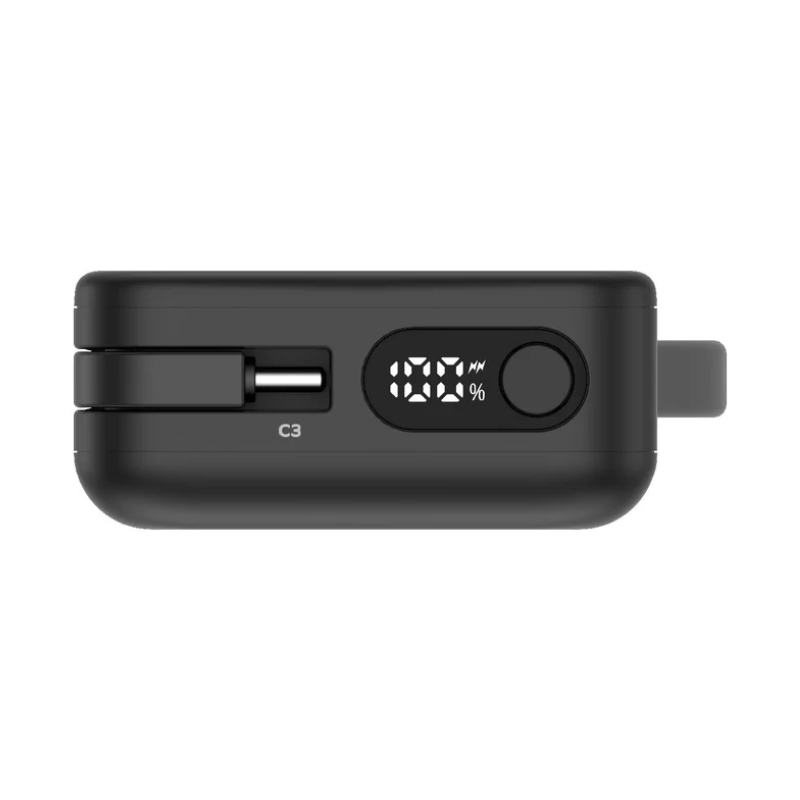 باور بانك موماكس -باور فيتال+ بسعة 10000 مللي أمبير/ساعة مع كابلين USB-C مدمجين