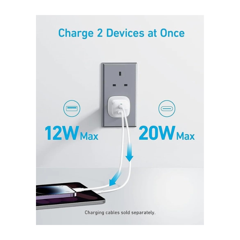 Anker 323 Charger 33W and C to L 3ft Cable image 2