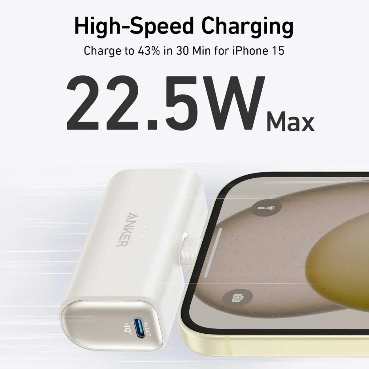 ANKER Nano Power Bank (22.5W, Built-In USB-C Connector)