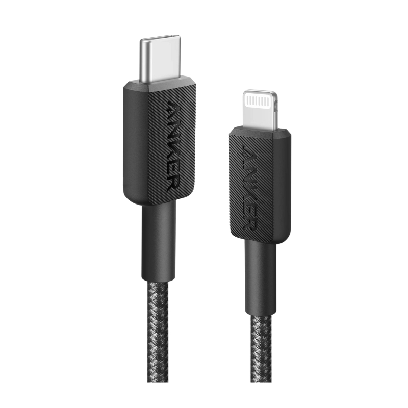كابل Anker 322 USB-C إلى LTG مضفر بطول 6 أقدام