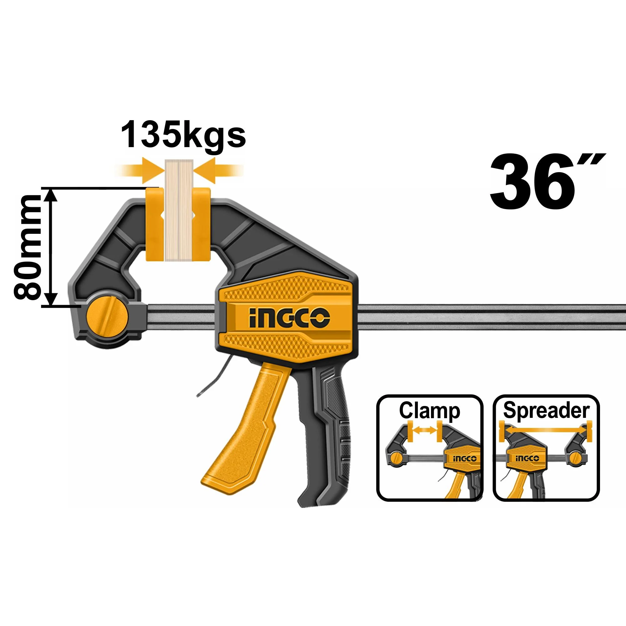 Quick bar clamps 36 inch 80*900mm color option