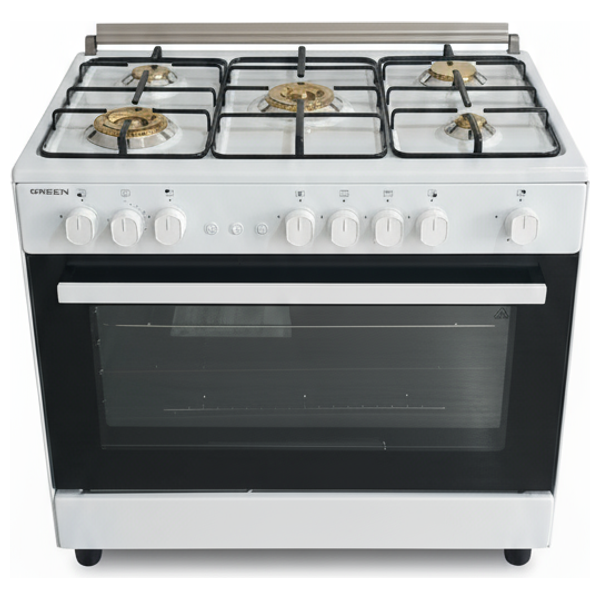 Green GCF-9060W2 - 5 Burners - Gas Cooker image 1