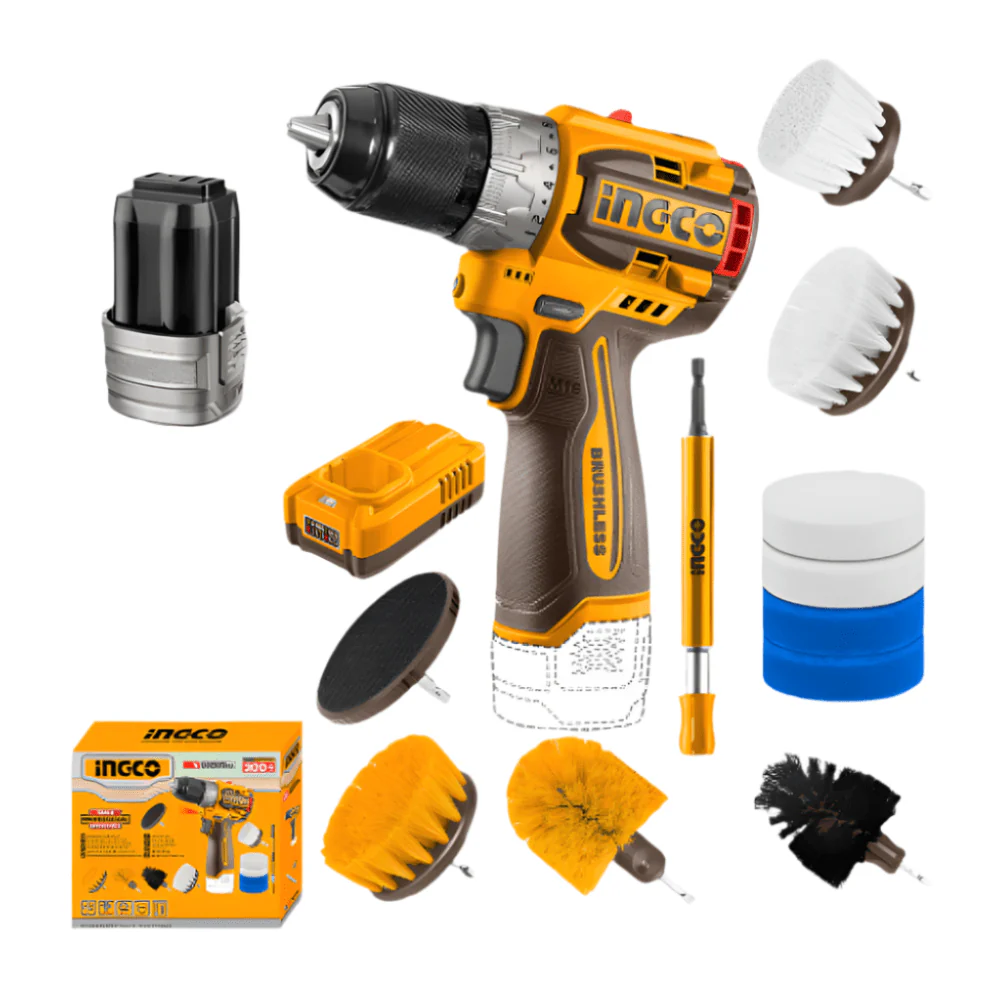 Compact brushless cordless drill