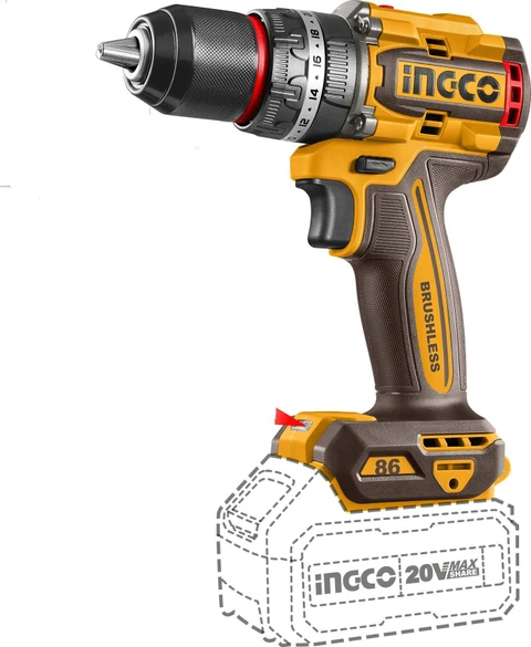 Compact Brushless Cordless Impact Drill 86NM