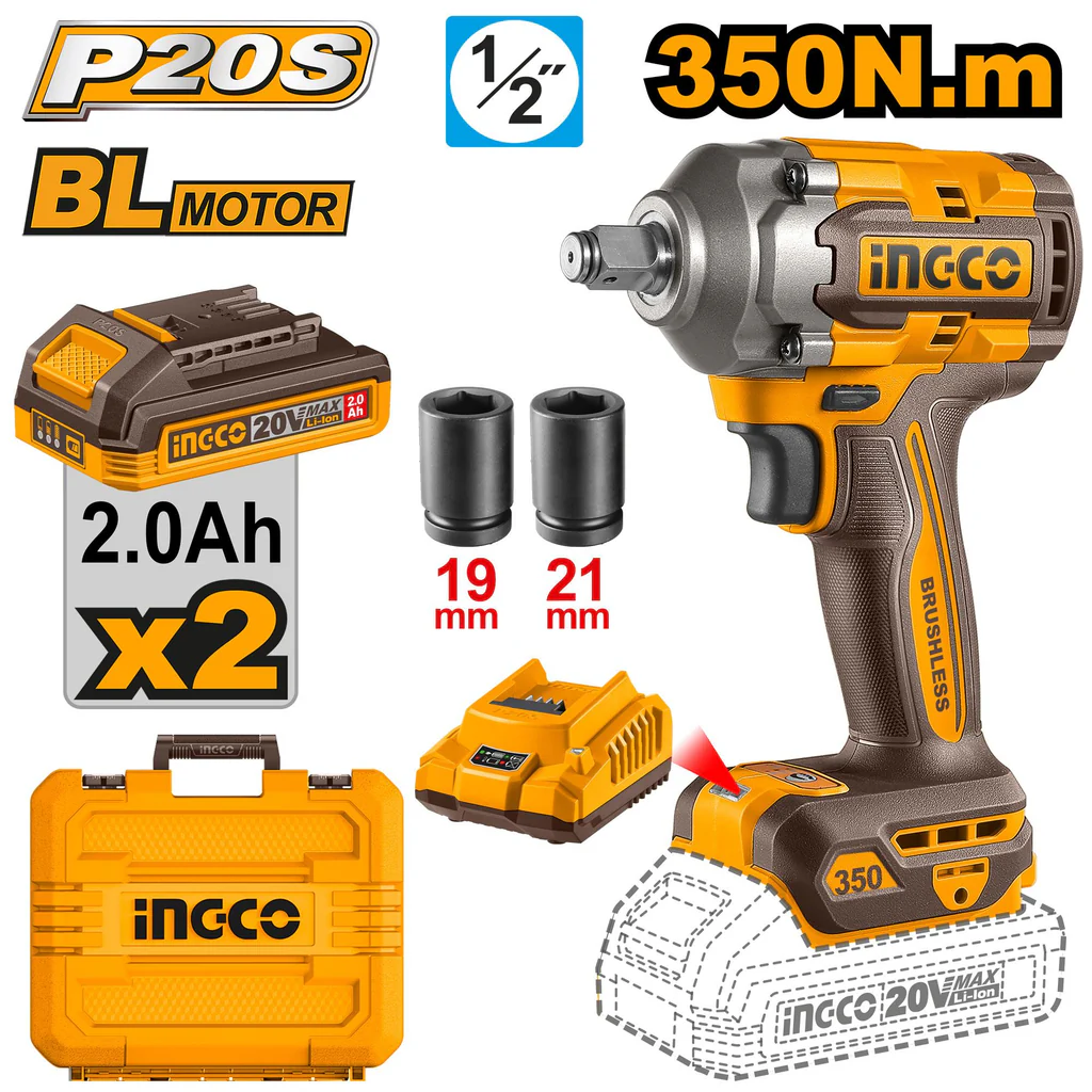 Lithium-Ion cordless impact driver&wrench 350NM