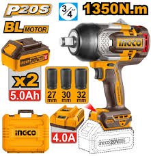 Cordless impact wrench 1350NM 20V color option
