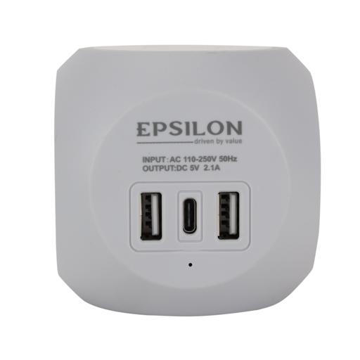 Epsilon 3250W Universal Adapter Comes with 13A Power, 4-Way Socket