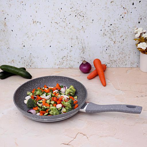 Smart Fry Pan with Durable Marble Coating Royalford